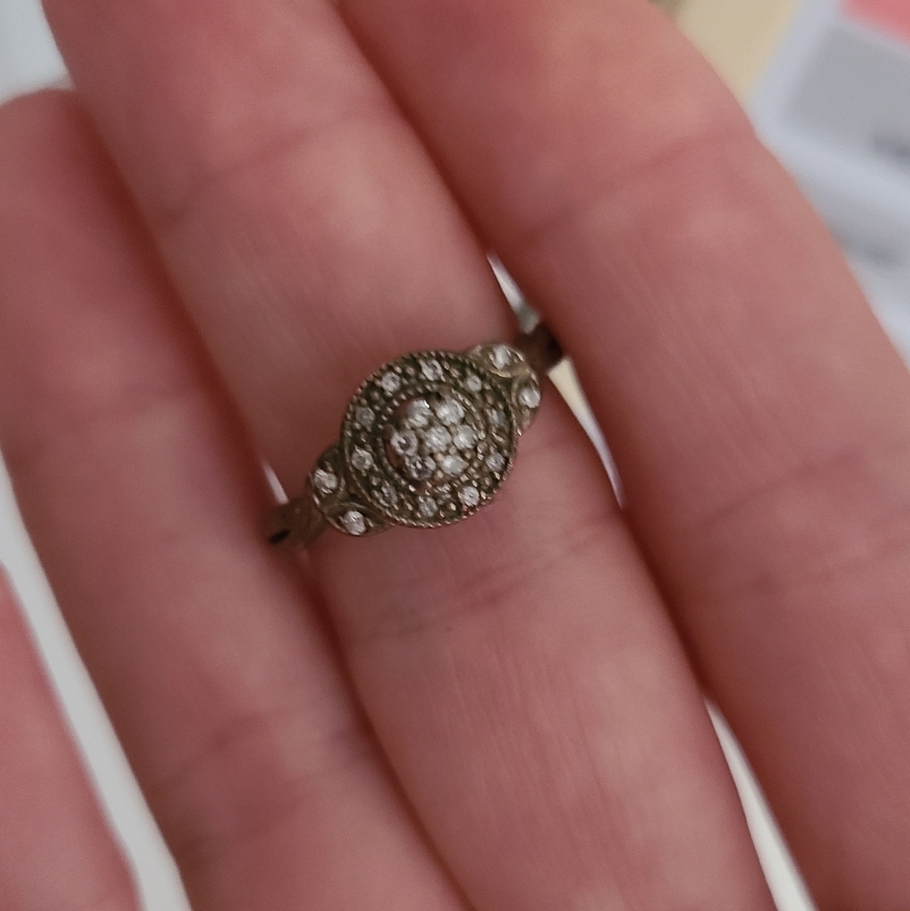 Fake diamond ring